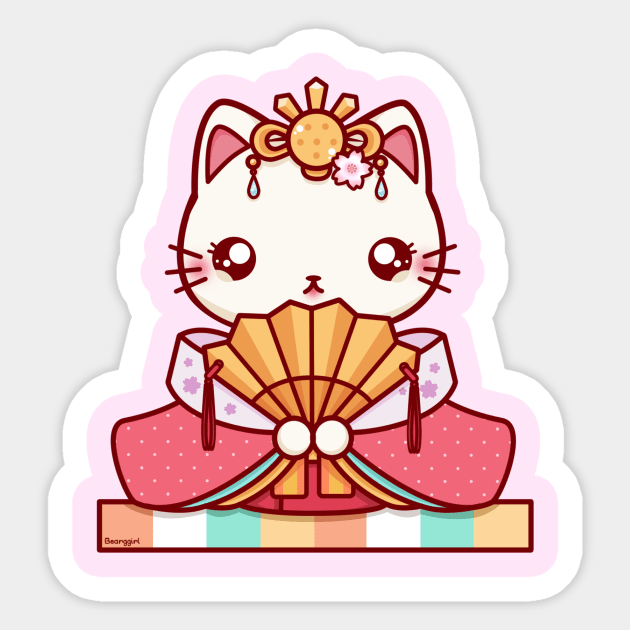 Hi-Nya-Matsuri Empress Sticker by Bearggirl